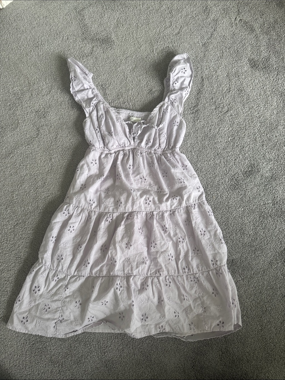 Hollister Light Lavender Eyelet Sundress